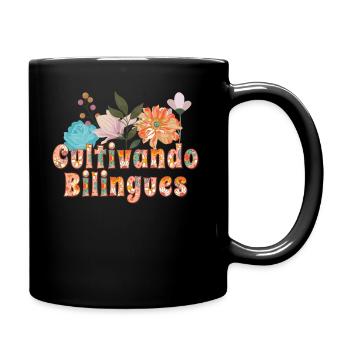 Cultivando Bilingües Spanischlehrer Bekleidung - Tasse einfarbig - Schwarz - Rechts