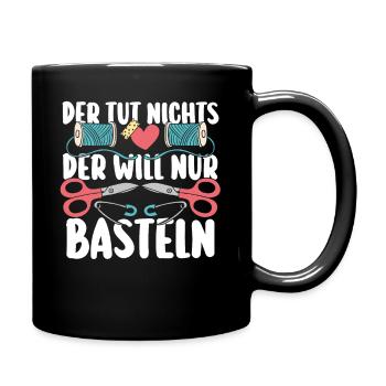 Bastler Basteln - Tasse einfarbig - Schwarz - Rechts