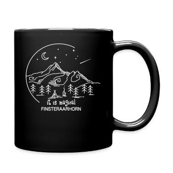 Finsteraarhorn Berner Oberland Wander Normalweg - Tasse einfarbig - Schwarz - Rechts