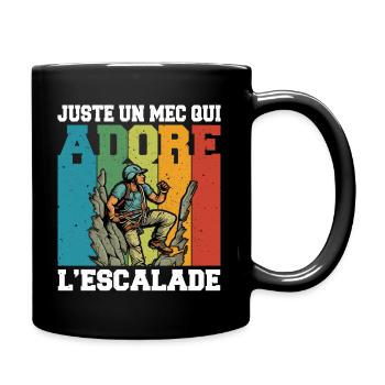 Adore Escalade Vintage Grimpeur Alpinisme Varappe - Mug uni - noir - Droite