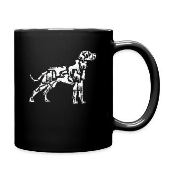 Great Dane Dog Silhouette Poses Great Dane Owner - Full Colour Mug - black - Right
