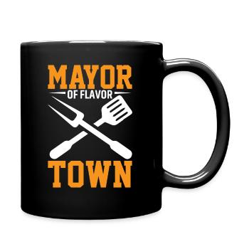 Bürgermeister Von Flavor Town - Tasse einfarbig - Schwarz - Rechts