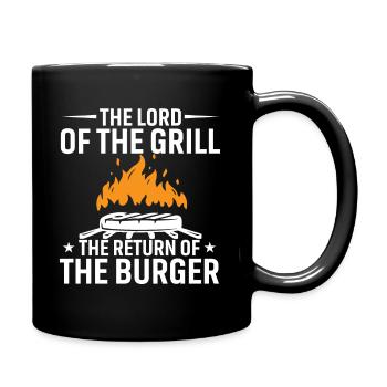 Der Herr Des Grills Die Rückkehr Des Burgers - Tasse einfarbig - Schwarz - Rechts