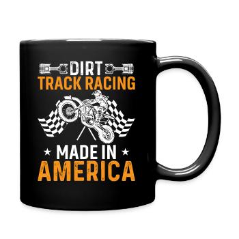 Course sur piste de terre battue Made In America - Mug uni - noir - Droite
