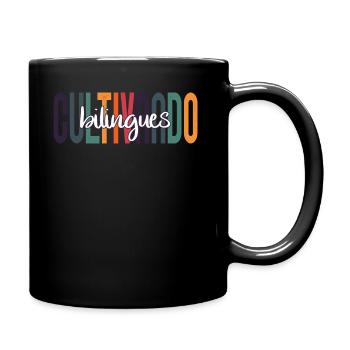Cultivando Bilingües Spanischlehrer Bekleidung - Tasse einfarbig - Schwarz - Rechts
