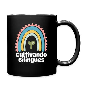 Cultivando Bilingües Spanischlehrer Bekleidung - Tasse einfarbig - Schwarz - Rechts