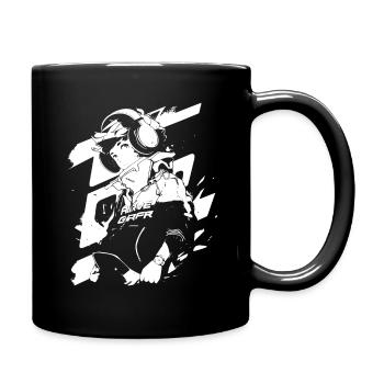 Shibuya's cool Cyberpunk Style Anime Boy Otaku - Tasse einfarbig - Schwarz - Rechts