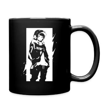 Shibuya's cool Cyberpunk Style Anime Boy Otaku - Tasse einfarbig - Schwarz - Rechts