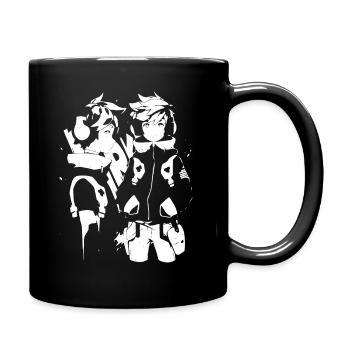 Shibuya's cool Cyberpunk Style Anime Boy Otaku - Tasse einfarbig - Schwarz - Rechts
