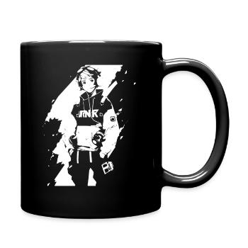 Shibuya's cool Cyberpunk Style Anime Boy Otaku - Tasse einfarbig - Schwarz - Rechts