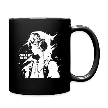 Shibuya's cool Cyberpunk Style Anime Boy Otaku - Tasse einfarbig - Schwarz - Rechts