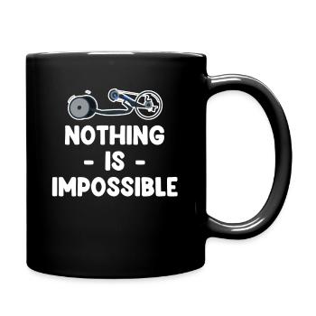 Rien n’est impossible Parasport Handicap - Mug uni - noir - Droite
