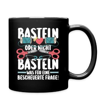 Bastler Basteln - Tasse einfarbig - Schwarz - Rechts