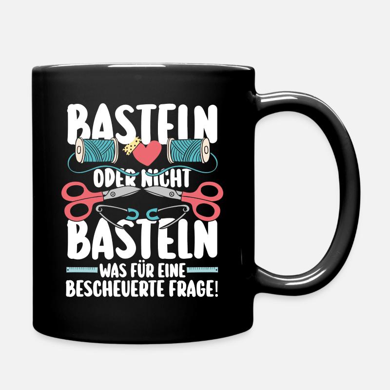 Bastler Basteln - Tasse einfarbig - Schwarz