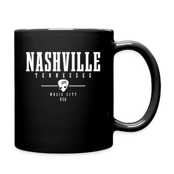 Nashville, Tennessee, Musique country - Mug uni - noir - Droite