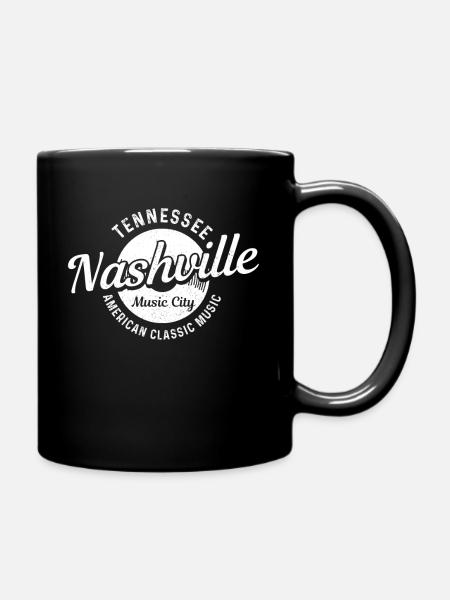 Nashville Tennessee Musique country - Mug uni - noir