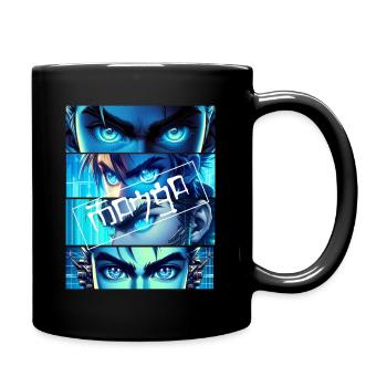 manga style Anime Comics cosplay japan - Tasse einfarbig - Schwarz - Rechts