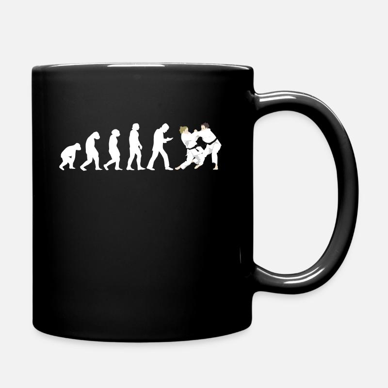 Judoka Taekwondo Karaté Aïkido Ju-Jutsu Evolution - Mug uni - noir