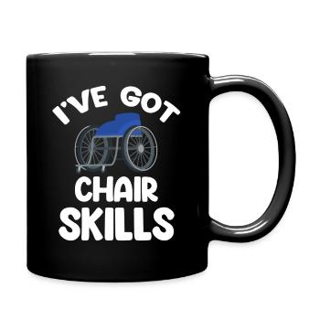 J’ai des compétences de chaise drôle paralympique - Mug uni - noir - Droite