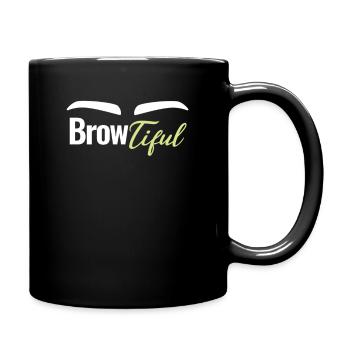 Browtiful Augenbrauen Kosmetikerin Kosmetikerin - Tasse einfarbig - Schwarz - Rechts