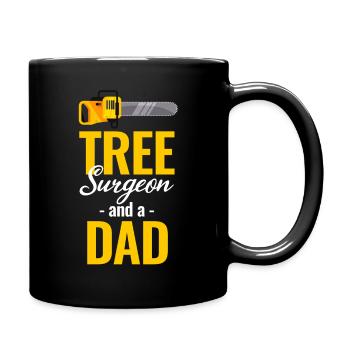 Arboriculteur et père arboriculteur rigolo - Mug uni - noir - Droite
