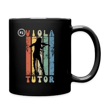 Number One Viola Tutor - Gift Idea For Viola Teach - Full Colour Mug - black - Right