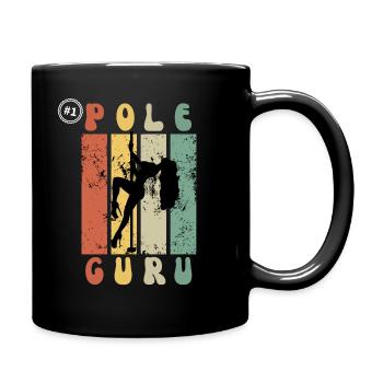 Pole Dancing Guru - Gift Idea For Pole Teacher - Full Colour Mug - black - Right