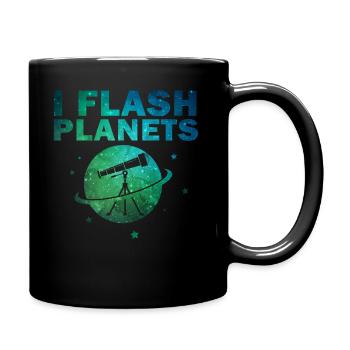 Space Photography Stargazing Telescope Astronomy - Full Colour Mug - black - Right