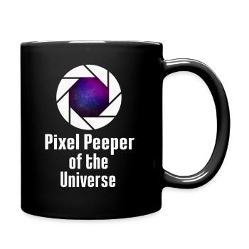 Space Photography Stargazing Telescope Astronomy - Full Colour Mug - black - Right