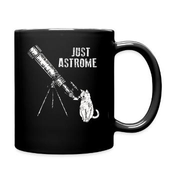 Space Photography Stargazing Telescope Astronomy - Full Colour Mug - black - Right