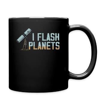 Space Photography Stargazing Telescope Astronomy - Full Colour Mug - black - Right