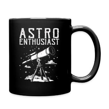 Space Photography Stargazing Telescope Astronomy - Full Colour Mug - black - Right