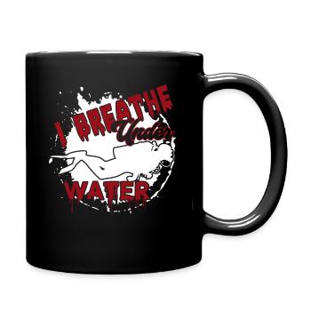 Diving Diving I Under Water - Full Colour Mug - black - Right