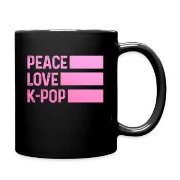 K-Pop-Fan Geschenk Koreanische Popmusik - Tasse einfarbig - Schwarz - Rechts