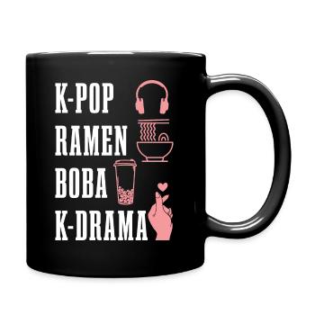 K-Pop Fan Gift Korean Pop Music - Full Colour Mug - black - Right
