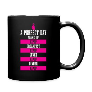 K-Pop Fan Gift Korean Pop Music - Full Colour Mug - black - Right