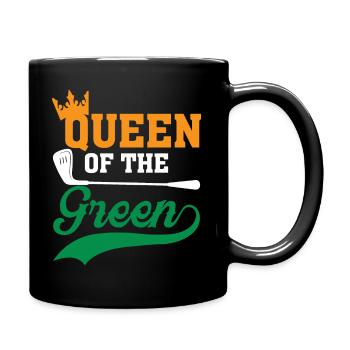 Königin Des Grüns - Tasse einfarbig - Schwarz - Rechts