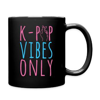 K-Pop-Fan Geschenk Koreanische Popmusik - Tasse einfarbig - Schwarz - Rechts