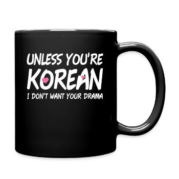 K-Drama K-Pop Fan cadeau coréen - Mug uni - noir - Droite