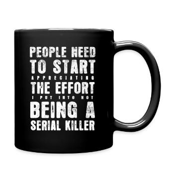 TUEUR EN SÉRIE - Mug uni - noir - Droite
