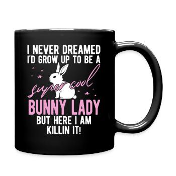 Bunny Mom Bunny Gift Bunny Lover Saying - Full Colour Mug - black - Right