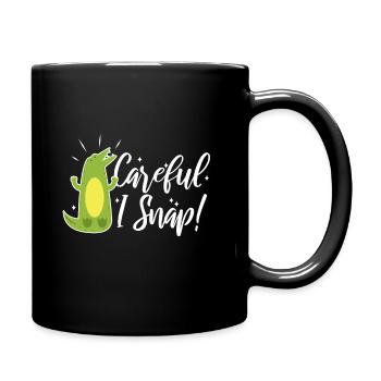 Attention je casse l’alligator - Mug uni - noir - Droite