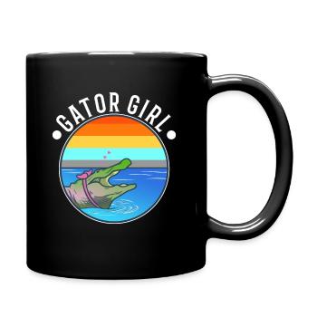 Gator Girl - Tasse einfarbig - Schwarz - Rechts