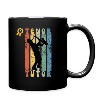 Number One Tenor Saxophone Tutor - Full Colour Mug - black - Right