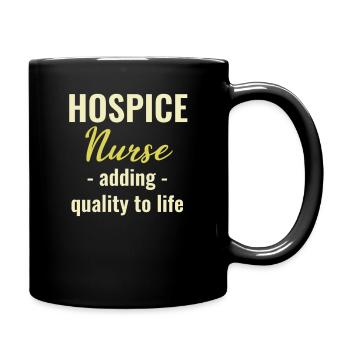 Une infirmière en soins palliatifs améliore la qualité de vie de l’hôpital - Mug uni - noir - Droite