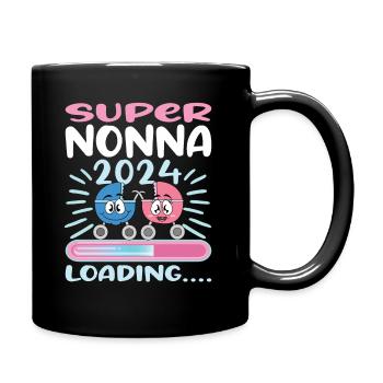 Nonna 2024 Loading Oma 2024 - Tasse einfarbig - Schwarz - Rechts