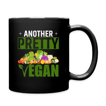 Another pretty vegan - Full Colour Mug - black - Right