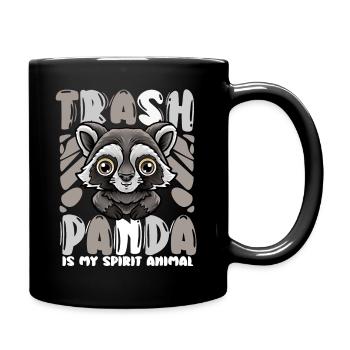 Trash Panda Is My Spirit Animal - Full Colour Mug - black - Right