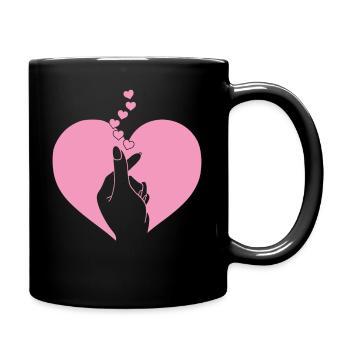 K-Pop-Fan Geschenk Koreanische Popmusik - Tasse einfarbig - Schwarz - Rechts