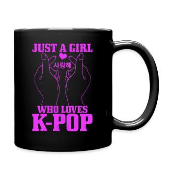 K-Pop Fan Gift Korean Pop Music - Full Colour Mug - black - Right